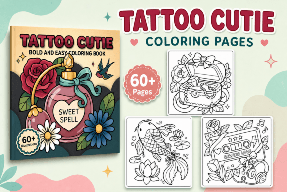 Download Tattoo Cutie Coloring Pages - Color Collection