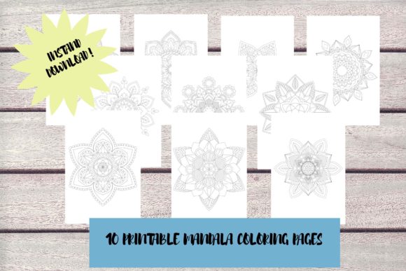 Download 10 Coloring Mandala Pages Vol 2 - Color Collection