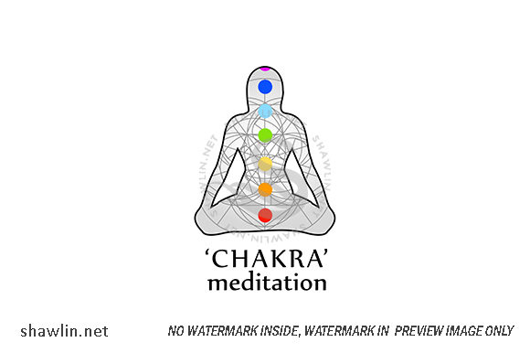 Download Chakra Meditation with Respective Colors - Color Collection