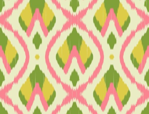 Download Ikat Abstract Floral Colorful Pattern - Color Collection