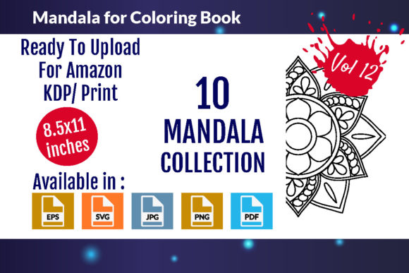 Download Mandalas for Coloring Book Vol - 12 - Color Collection