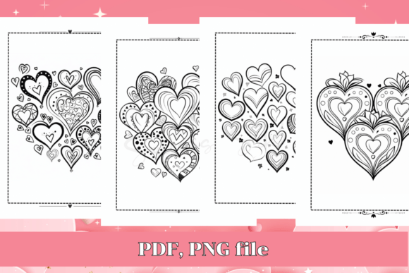 Download Cute Heart Coloring Pages, Valentine Day - Color Collection