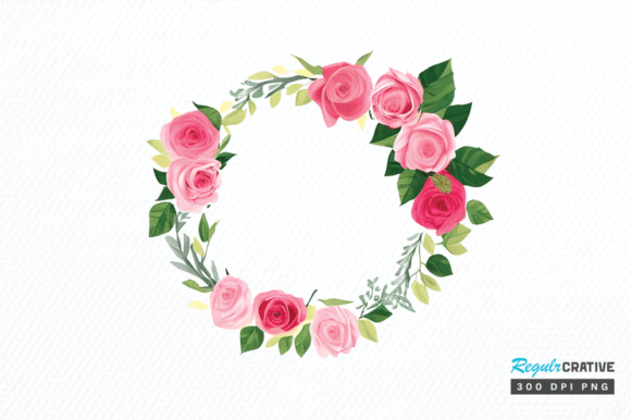 Download Watercolor Flower Round Clipart Png - Color Collection