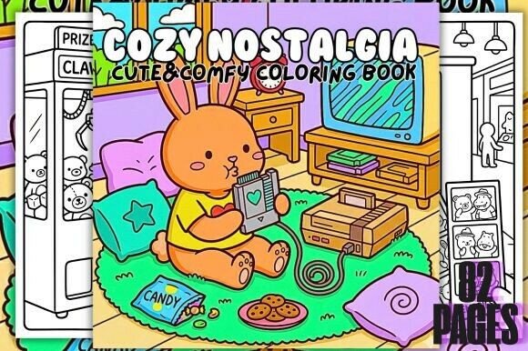 Download Cozy Nostalgia Cute&amp;Comfy Coloring Book - Color Collection