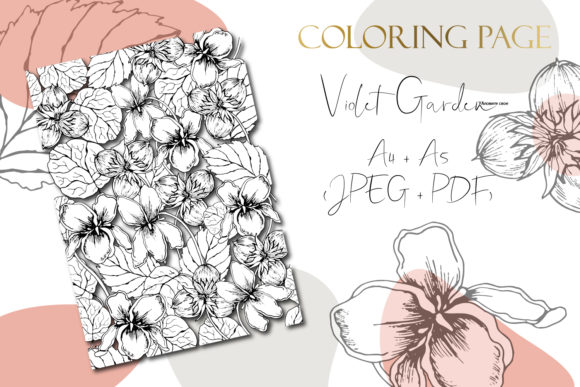 Download Printable Digital Floral Coloring Page 3 - Color Collection