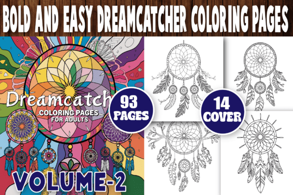Download Bold and Easy Dreamcatcher Coloring Page - Color Collection