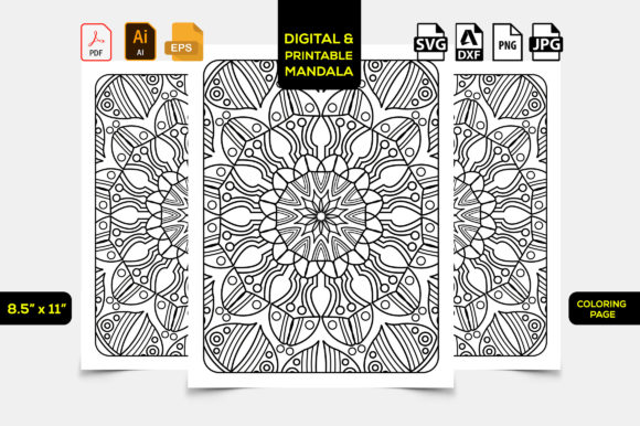 Download Mandala Interior Coloring Book Page KDP - Color Collection