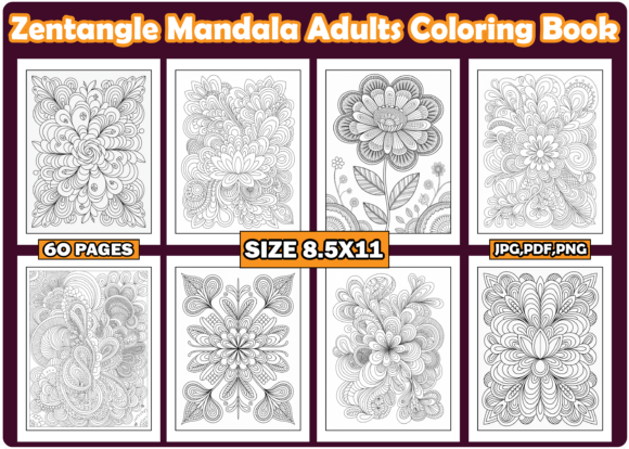 Download Zentangle Mandala Adults Coloring Book - Color Collection