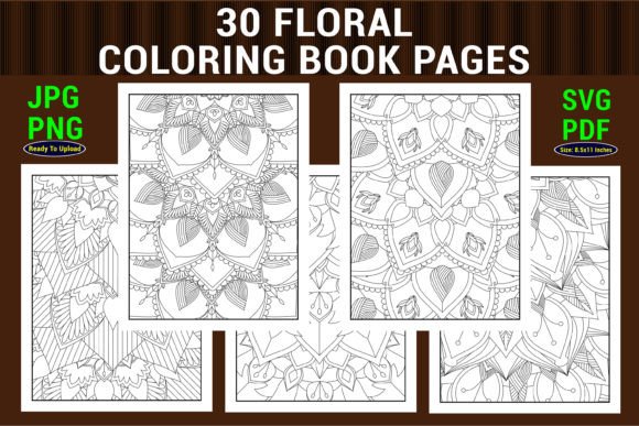 Download Floral Coloring Page for Adult and Child - Color Collection