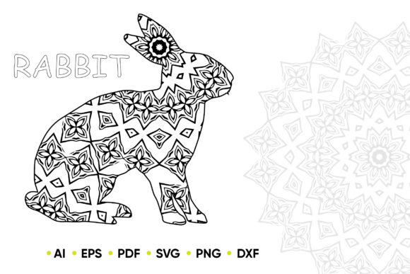 Download Mandala Rabbit for KDP Coloring Book - Color Collection