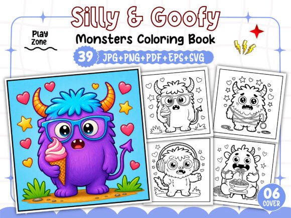 Download Silly &amp; Goofy Monsters Coloring Pages - Color Collection