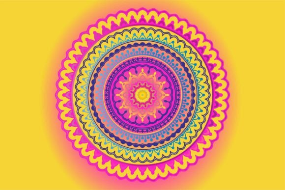 Download Gradient Mandala Isolated Background - Background Collection