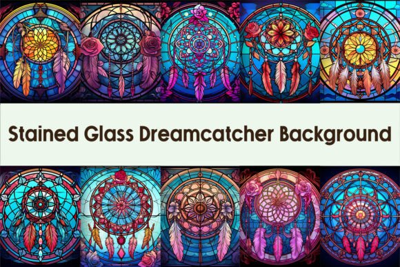 Download Stained Glass Dreamcatcher Background - Background Collection