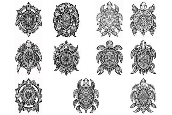 Download Turtle Mandala Coloring Page for Adults - Color Collection