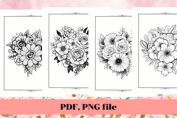 Download Flower Coloring Pages for Adults KDP - Color Collection