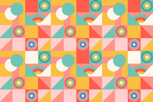 Download Abstract Geometric Colorful Pattern - Color Collection