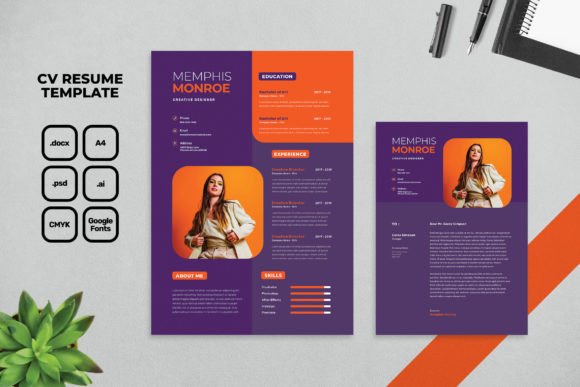 Download CV Resume – Full Color Design - Color Collection