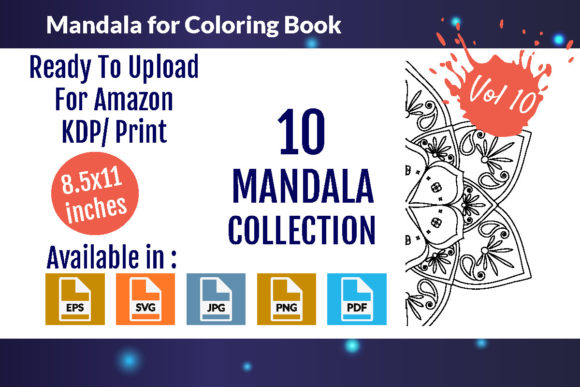 Download Mandalas for Coloring Book Vol - 10 - Color Collection