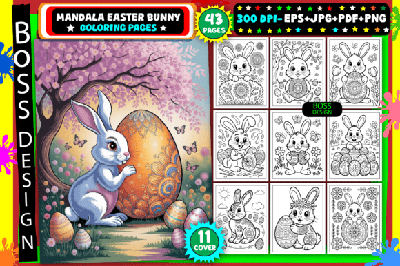 Download Mandala Easter Bunny Coloring Pages - Color Collection